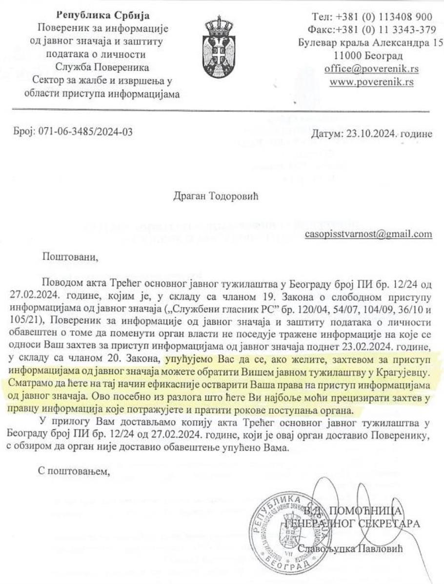 Допис Повереника